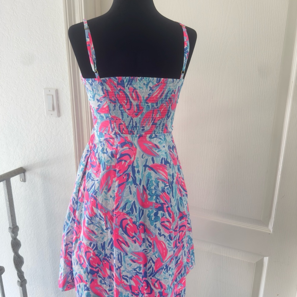 LILLY PULITZER EASTON DRESS COSMIC CORAL "CRACKED UP"  Size 00 - Picture 5 of 16